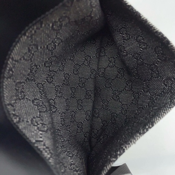 Auth Gucci GG Canavs x Leather Black
 SV Sacoche Shoulder Bag - Picture 7 of 14